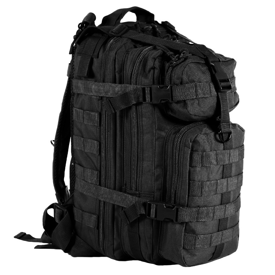 Тактический рюкзак CAMO ASSAULT BLACK 25 л