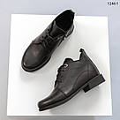 Шкіряні напівчеревики жіночі на шнурках 36 та 38 р-ри, фото 6