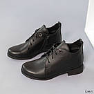 Шкіряні напівчеревики жіночі на шнурках 36 та 38 р-ри, фото 5