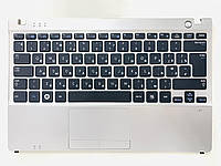 Оригинальная клавиатура для ноутбука Samsung NP350U2B series, rus, black, передняя панель, тачпад, динамики