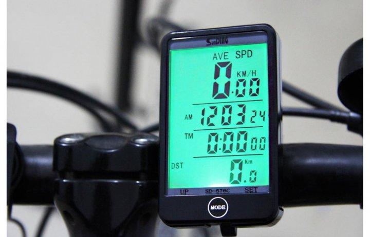 Велокомп'ютер SunDing SD-576C waterproof + 27 функцій + підсвітка 2.5 дюйма, фото 1