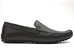 Мокасини чоловічі шкіряні чорні стильні весняна взуття Rosso Avangard M4 Black Out, фото 2