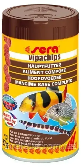 Sera Vipachips Nature - корм д/риб що мешкають коло дна. Чіпси 250 мл