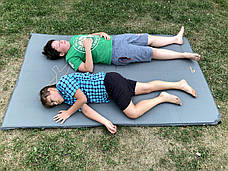 Коврик самонадійний Easy Camp Self-infling Siesta Mat Double 5 cm Grey (300058), фото 6