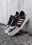 Кросівки чоловічі Adidas Drop Step кеди чорні адідас дроп степ шкіряні демісезонні повсякденні, фото 5