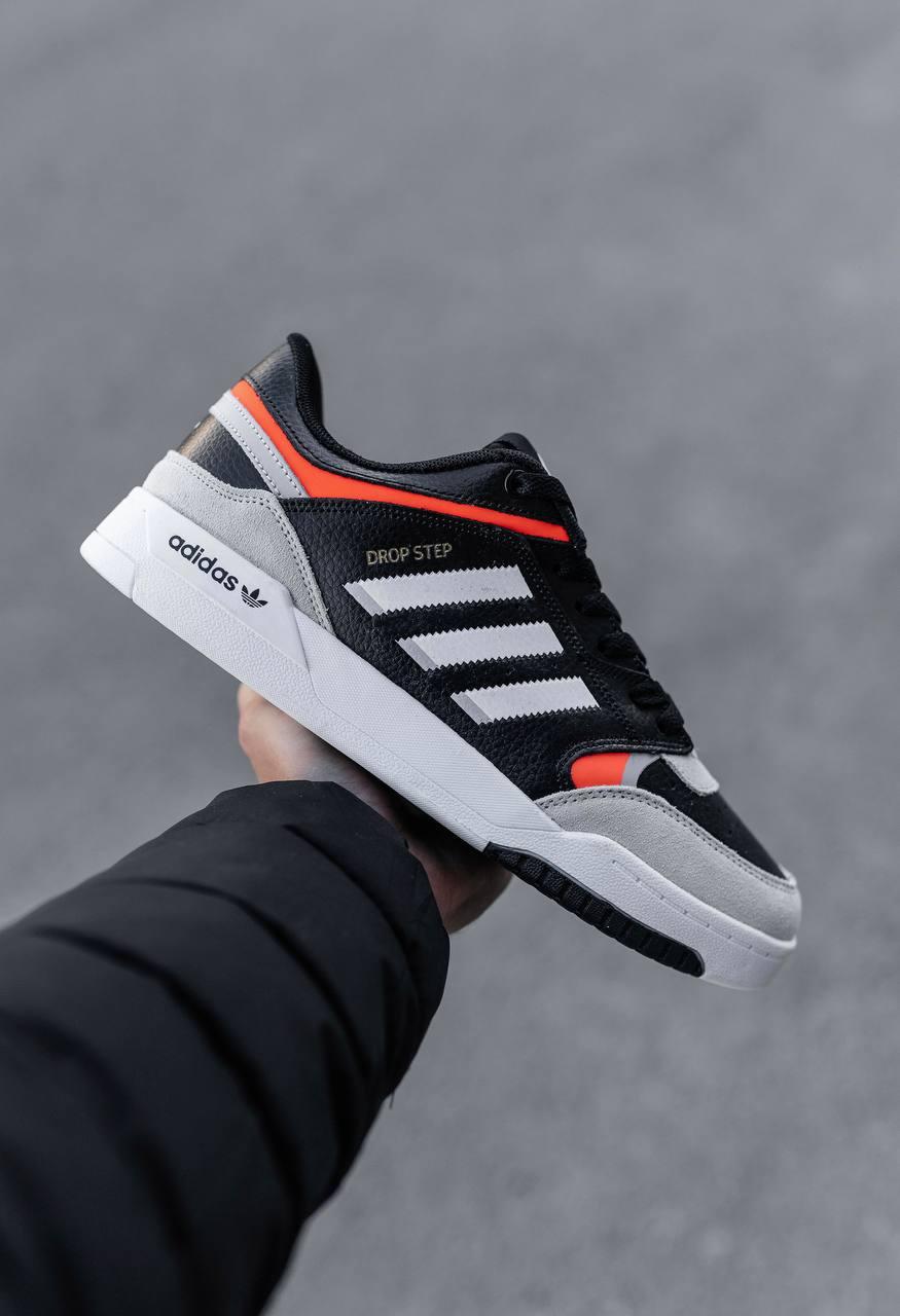 Кроссовки мужские Adidas Drop Step кеды черные адидас дроп степ кожаные ...