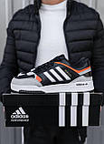 Кросівки чоловічі Adidas Drop Step кеди чорні адідас дроп степ шкіряні демісезонні повсякденні, фото 11
