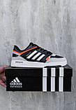 Кросівки чоловічі Adidas Drop Step кеди чорні адідас дроп степ шкіряні демісезонні повсякденні, фото 3