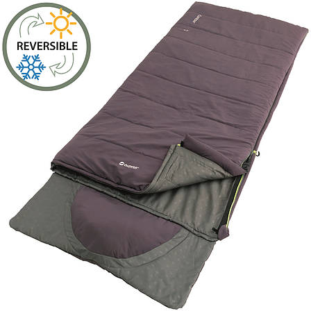 Спальний мішок Outwell Contour Reversible/+2 °C Dark Purple Right (230372), фото 1