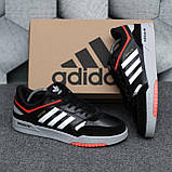 Кросівки чоловічі Adidas Drop Step кеди чорні адідас дроп степ шкіряні демісезонні повсякденні, фото 6