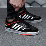 Кросівки чоловічі Adidas Drop Step кеди чорні адідас дроп степ шкіряні демісезонні повсякденні, фото 7