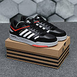 Кросівки чоловічі Adidas Drop Step кеди чорні адідас дроп степ шкіряні демісезонні повсякденні, фото 9
