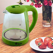 Чайник Domotec MS 8112 Light green скло