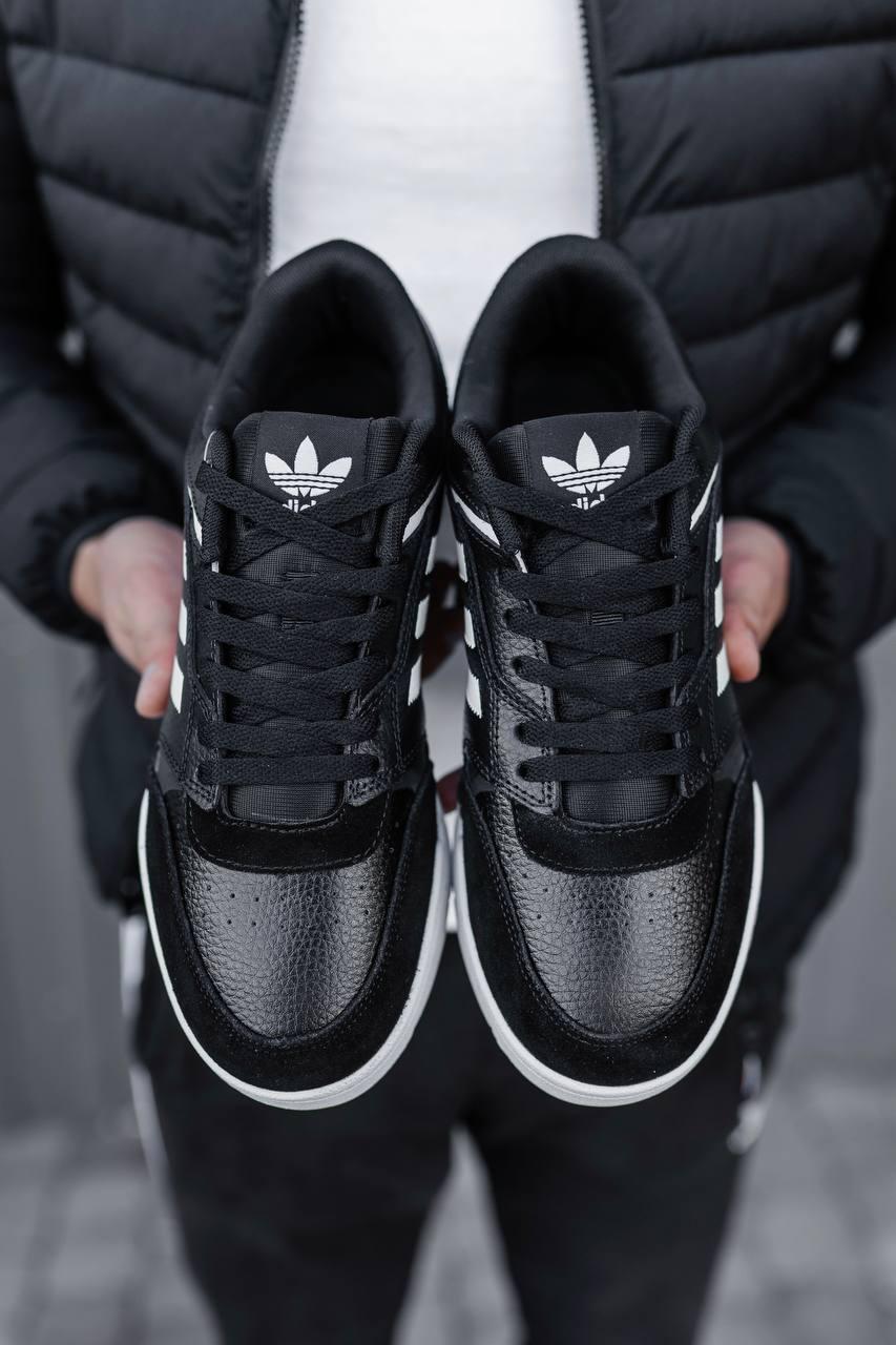 Кроссовки мужские Adidas Drop Step кеды черные адидас дроп степ кожаные демисезонные повседневные - фото 9 - id-p1604510221