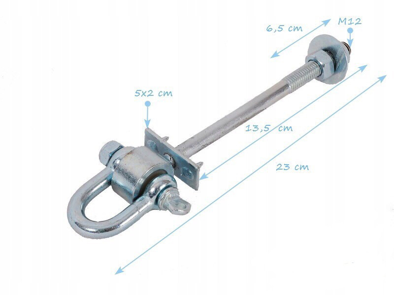 Карабін для кріплення гойдалки D+ 140 мм х М12 і елементів дитячого майданчика - фото 2 - id-p1604509410