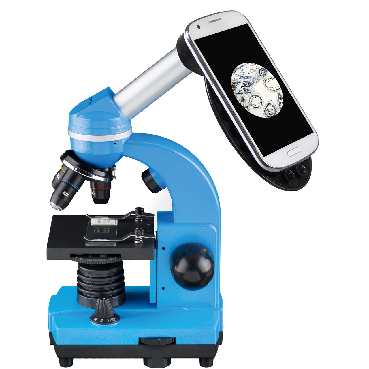 Мікроскоп Bresser Biolux SEL 40x-1600x Blue з адапттером для смартфона (8855600WXH000)