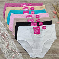 Труси жіночі KOKOWEI cotton (X3020) великі розміри асорті горошок спереду 30034971