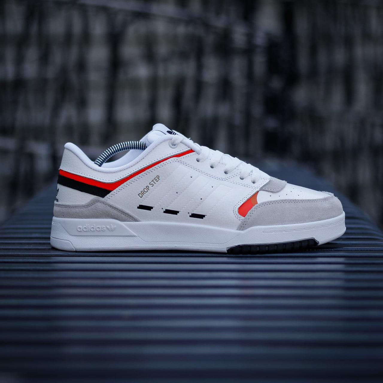 Кросівки чоловічі Adidas Drop Step кеди білі адідас дроп степ шкіряні демісезонні повсякденні