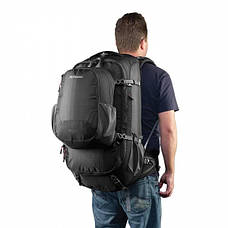 Рюкзак туристичний Caribe Magellan 65 RFID Black, фото 6