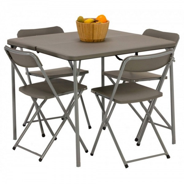 Стіл з Vango Orchard 86 Table and Chair Set Grey (TBNORCHARG10TDC)