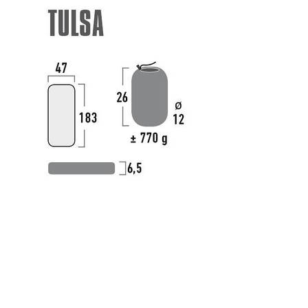 Килимок надувний High Peak Tulsa 6.5 cm Dark Grey (41002), фото 3
