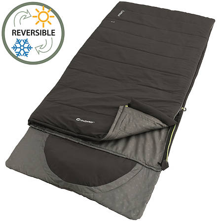 Спальний мішок Outwell Contour Reversible/+2 °C Midnight Black Right (230382), фото 1