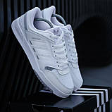 Кросівки чоловічі Adidas Drop Step білі кеди адідас дроп степ шкіряні демісезонні повсякденні, фото 8