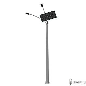 Комплект автономного вуличного освітлення на сонячній панелі 2x50W