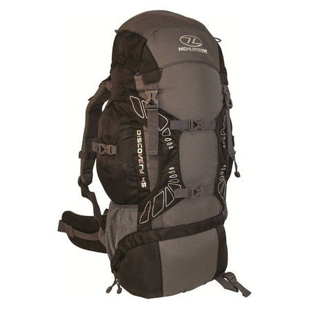 Рюкзак туристичний Highlander Discovery 45 Black, фото 1