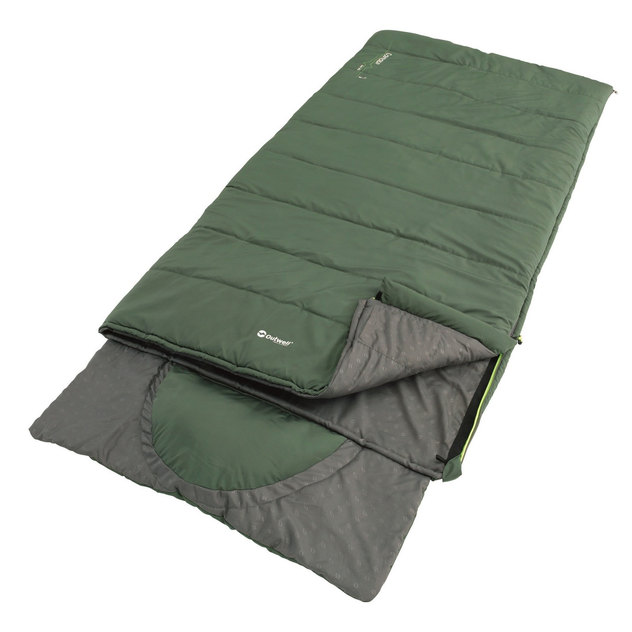 Спальний мішок Outwell Contour Lux XL Reversible/ 1°C Green Left (23299)