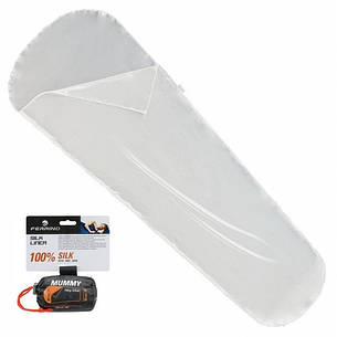 Вкладка для спального мішечка Ferrino Liner Silk Mummy White, фото 1