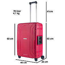 Валіза CarryOn Steward (M) Red (502262), фото 5