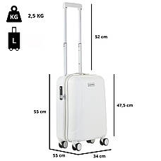 Валіза CarryOn Skyhopper (S) White (50242), фото 5