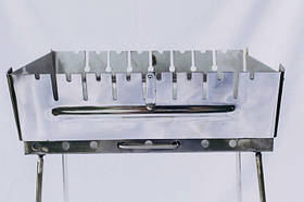 Мангал Metal-Best на 10 шампурів з нержавіючої сталі + чохол у подарунок