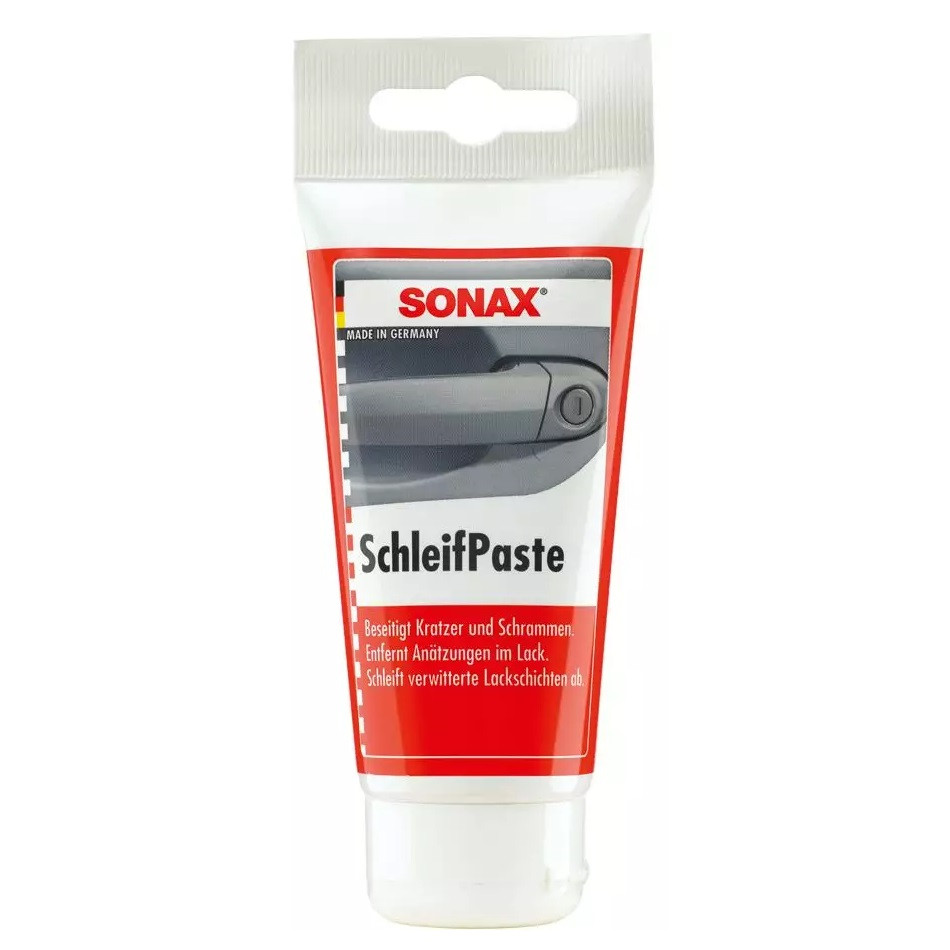 Шлифпаста для ручного удаления царапин SONAX SchleifPaste 75 мл (320100)