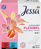 Ежедневные гигиенические прокладки мультиформ Jessa Flexibel-2 капли, 55 шт.