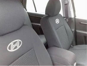 Чохли на сидіння для Hyundai Acccent 2011- Цільна спинка