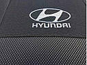 Чохли на сидіння для Hyundai Acccent 2011- Цільна спинка, фото 2