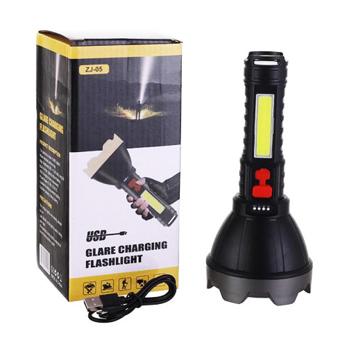Ручний ліхтар ZJ-05-OSL, COB, ЗУ micro USB, фото 1