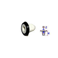 Автомобільні Кліпси (Пістони) Пластикові Romix для BMW, Audi, Seat, Skoda, VW (10 шт/уп.)