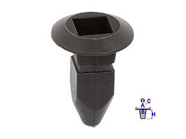 Автомобільні Кліпси (Пістони) Пластикові Romix для Audi, Seat, Skoda, VW (10 шт/уп.) ROM15507