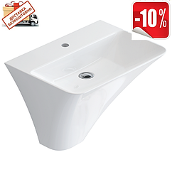 Дизайнерський умивальник моноблок 535х400х465 IDEVIT Halley 3201-2405