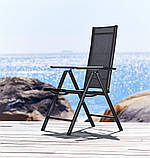 Стілець багатопозиційний садовий чорний, buuba, фото 3