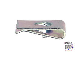 Автомобільні Кліпси (Пістони), монтажне гніздо металеве Romix для Audi, BMW, Ford, Seat, VW (25 шт/уп.)