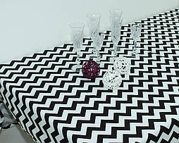 Скатертина кухонна непромокаюча ТМ TAG Зигзаг