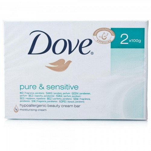 Dove крем-мило Pure & Sensitive, 100 г