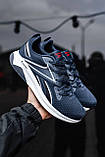Кросівки чоловічі Reebok сині рибок повсякденні демісезонні спортивні легкі весна літо, фото 3