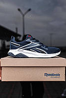 Кросівки чоловічі Reebok сині рибок повсякденні демісезонні спортивні легкі весна літо