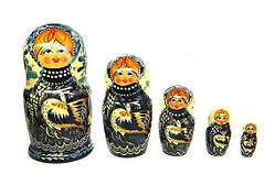 Матриця розписна з дерева Жар Птах 5 в 1