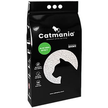 Бентонітовий наповнювач Catmania для кішок із запахом алое вера, зелені гранули, 5 л 4,25 кг
